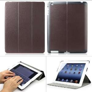 Ultra Slim and Lightweight Leather Case Folio (Coffee) with Automatic 