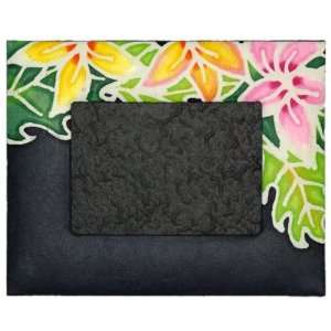  Floral Paper Mulberry Picture Frame   Black (4x6)