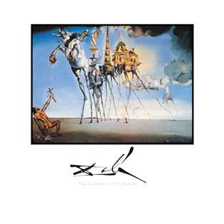 None The Temptation of St. Anthony   Poster by Salvador Dali (22x28 
