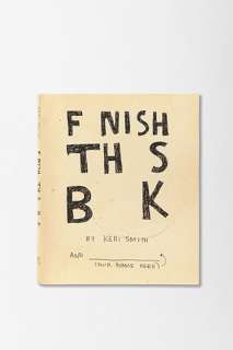 UrbanOutfitters  Finish This Book By Keri Smith