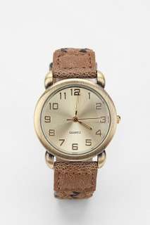 UrbanOutfitters  Distressed Leather Macramé Watch