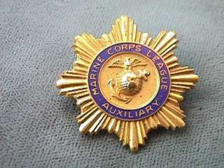 VINTAGE MARINE CORPS LEAGUE AUXILIARY PIN  