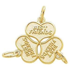  Rembrandt Charms Best Friends Charm, 10K Yellow Gold 
