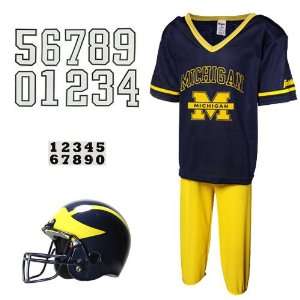    Michigan Wolverines Youth Navy Blue Maize Deluxe Team Uniform Set