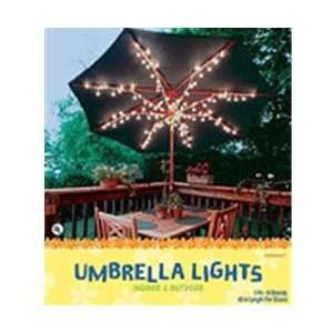  Umbrella Lights, 100 Lights, Plug In, WHITE Patio, Lawn 
