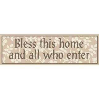    Cast Iron BLESS THIS HOUSE Sign ~ Religious Plaque