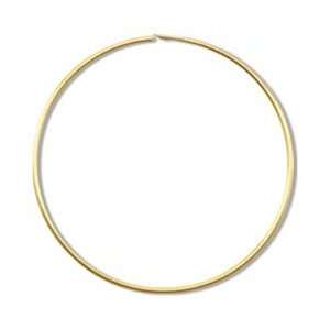 Beadalon Ear Wire Beading Hoops Large 30mm 10/Pkg Gold Plated/Nickel 