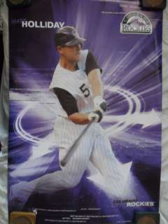MLB Baseball Poster Matt Holliday Colorado Rockies  