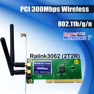 PCI 11n 300M 802.11b/g/n 300Mbps Wireless WiFi Card adapter  