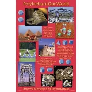  Polyhedra in Our World Poster Robert Fathauer Office 