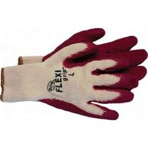 Flexi Grip Latex Palm Outdoor Work Gloves   11 X 5 X 1.25   Red And 