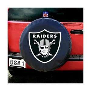  Oakland Raiders NFL Spare Tire Cover (Black) Sports 