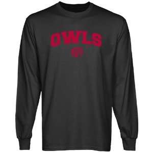  Temple Owls Charcoal Logo Arch Long Sleeve T shirt Sports 