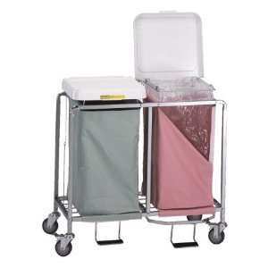  Wire 674 Double Easy Access Hamper with Foot Pedal