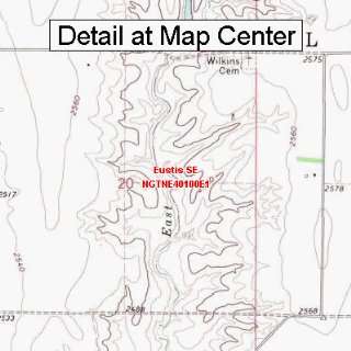 USGS Topographic Quadrangle Map   Eustis SE, Nebraska (Folded 