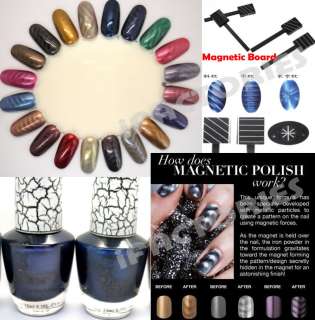15ml Nail Polish Magnetic Colors 3D Magic Trendy Magnet Glitter 