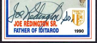 Joe Redington Sr. Father of Iditarod AUTOGRAPH 1990 BLC  