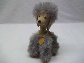 Vintage Old Retro 50s Stuffed Toy Poodle Dog Jerry Elsner NY Cute 