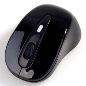 New Wireless Optical Mouse Mini USB Receiver Black  