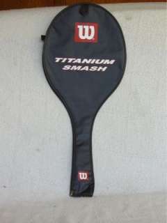Up for auction is one Wilson Titanium smash squash racquet cover New 
