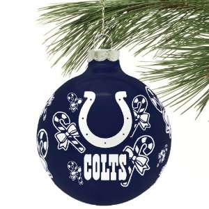   Indianapolis Colts Traditional Glass Ball Ornament