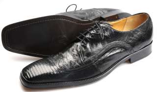   Black Lizard & Ostrich Wingtip Oxford Shoes 15 W   NIB $1,495  