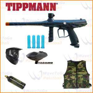 Tippmann Gryphon Paintball Gun Black Tacamo GxG Vest  