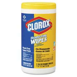  Clorox Lemon Scent Disinfecting Wet Wipes   75/Canister 