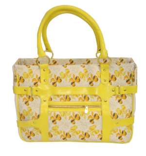 Tropical Sun Yellow Designer Bag Dog Cat Pet Carrier  