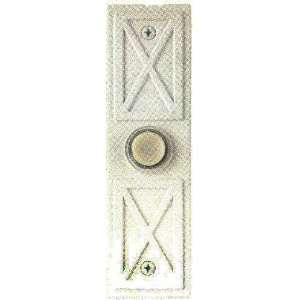  Angelo Artworks Matte White Doorbell Button 5 x 1 3/8 