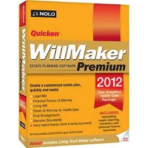 Quicken WillMaker Premium 2012 by Nolo Includes a Free Online Living 