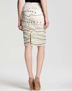 Lafayette 148 New York Modern Slim Skirt with Beading
