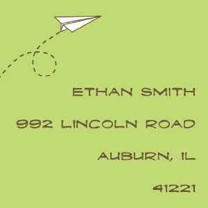  PAPER AIRPLANE ADDRESS LABELS