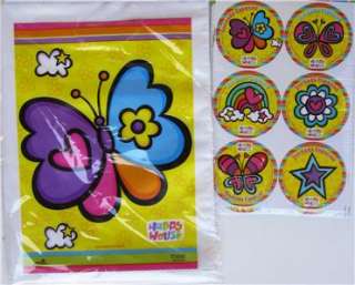 NEW* HAPPY HOUSE 25 loot bags PARTY 24 seals butterfly  