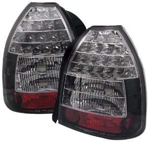  Honda Civic 3Dr Led Taillights/ Tail Lights/ Lamps   Black 