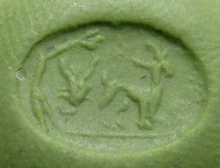Circa 1st   3rd century AD. Roman bronze seal ring.Engraved is a goat 
