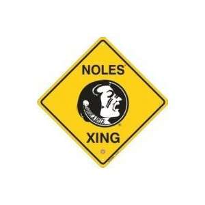  Florida State Seminoles Metal Crossing Sign *SALE* Sports 
