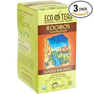Eco Teas Rooibos Tea, 24 Count (Pack of 3)  Grocery 