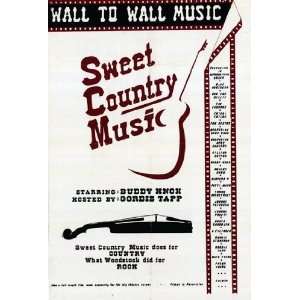 Sweet Country Music by Unknown 11x17 