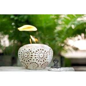 Bird Brain   Firepot   DAHLIA   SUNBURST   Hand Glazed Ceramic 
