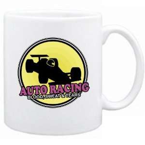  New  Auto Racing  Blood , Sweat & Tears Retro  Mug 