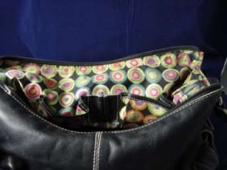 Preston York Black Leather Shoulder Bag Purse Handbag Charity  