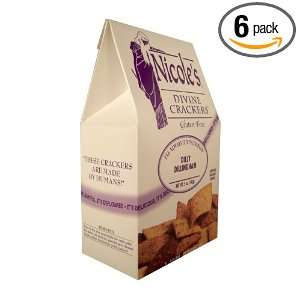 Nicoles Divine Crackers Dilly Dillingham, 5 Ounce Packages (Pack of 6 