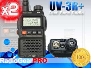 BaoFeng UV 3R+ Plus Dual Band Radio 136 174 400 470 Mhz + earpiece 
