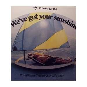    EASTERN AIRLINES (ORIGINAL NYC SUBWAY CARD) Poster