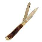 PUMA Knives Trapper SGB German Blade 2 Blade Pocket Knife with Brown 