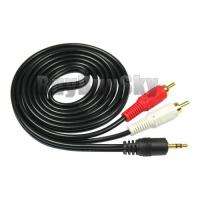 5FT 3.5mm Plug Jack to 2 RCA Male Stereo Audio Cable US  