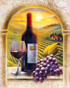 Wine Red Wine II Grape Poster Print  