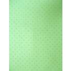 SheetWorld Fitted Basket Sheet   Flannel   Green Dot   13 x 27 