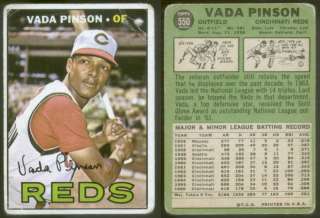 5359) 1967 Topps 550 Vada Pinson DP Reds GD+  